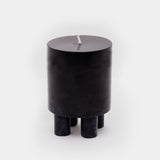 Stack Candle Prop  — obsidian black