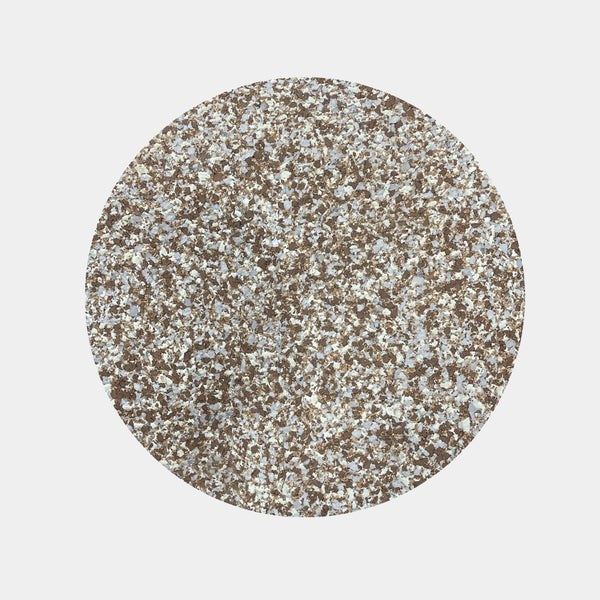 Warm grey speckled cork placemat