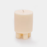 Stack Candle Prop  — pearl white