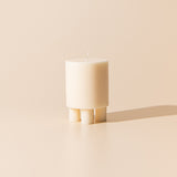 Stack Candle Prop  — pearl white