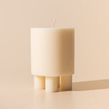 Stack Candle Prop  — pearl white