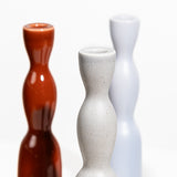 Terracotta tall wave candleholder