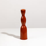 Terracotta tall wave candleholder