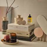 Bud vase No.1 — Peach, taupe and white