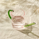Mini glass watering can