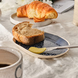 Navy dot plate