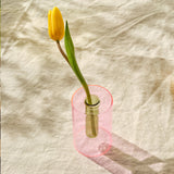 Small reversible glass vase