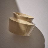 Collared short vase