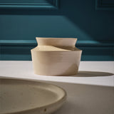 Collared short vase