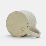 Low Wide Mug - Speckled White