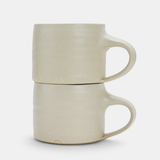 Low Wide Mug - Matt White