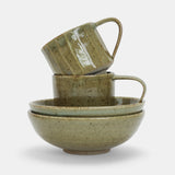 The Carved Mug - Olive Green