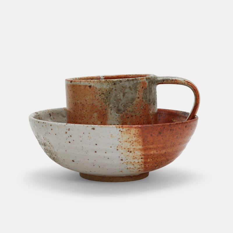 Cereal Bowl - Shino and Wood Ash
