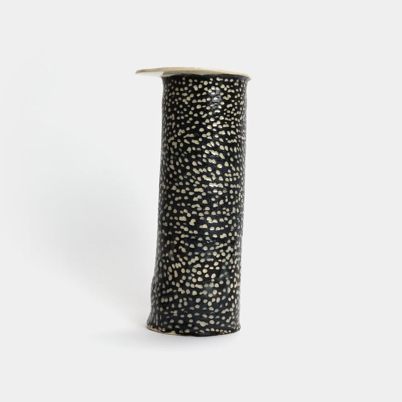 Black dot vase