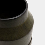 Forest green stepped vase