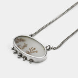 White Dendritic Agate Necklace