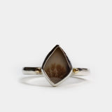 Angular Freeform Dendritic Agate Ring