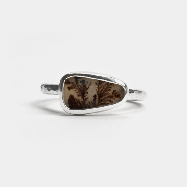 Dendritic agate freeform ring