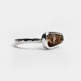 Dendritic agate freeform ring