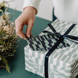 Patterned gift wrap | Anni print in grey