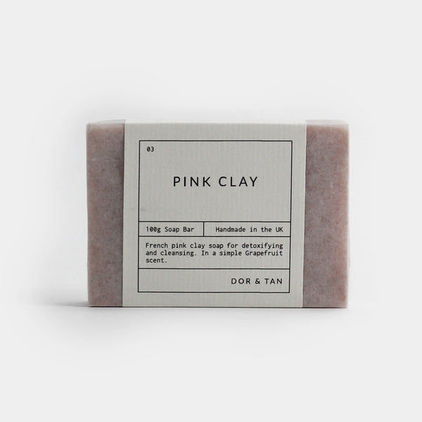 Pink clay soap